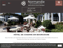 Tablet Screenshot of hotelnormandie.fr